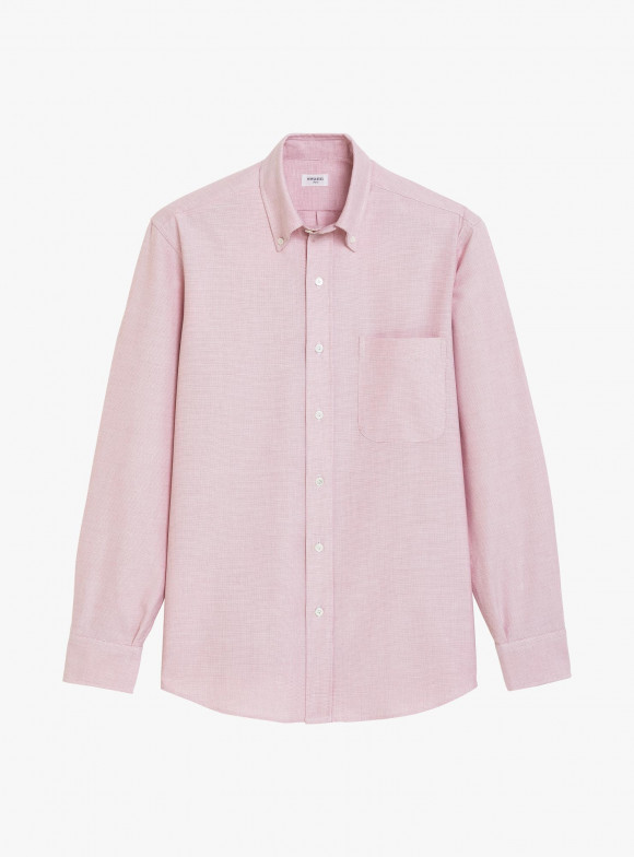 Plain Red Oxford Shirt