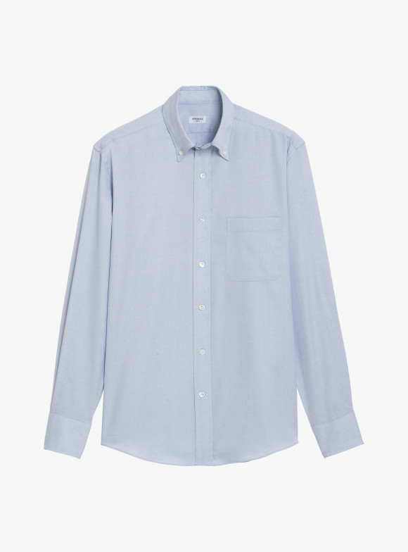Plain Blue Oxford Shirt