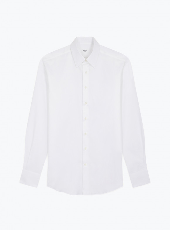Shirt Poplin Plain White