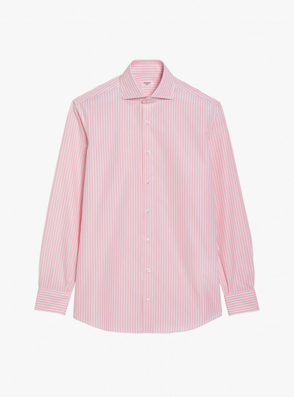 Shirt Poplin Stripes Pink