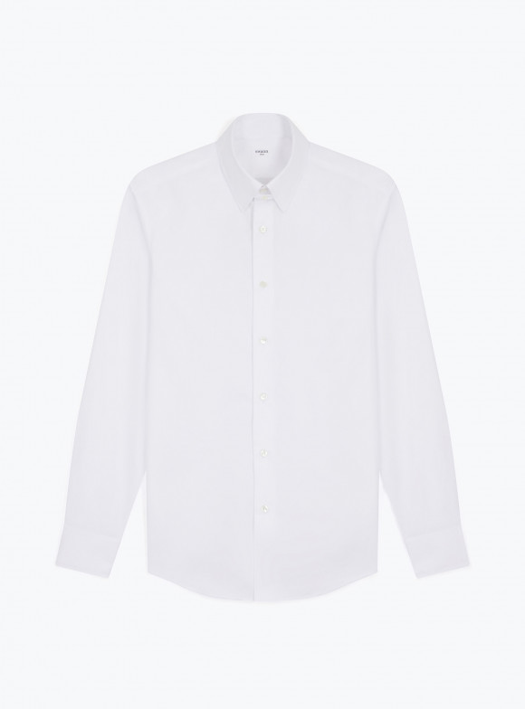 Shirt Poplin Plain White