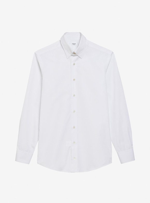 Shirt Poplin Plain White