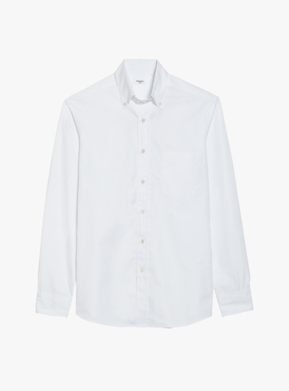 Shirt Poplin Plain White