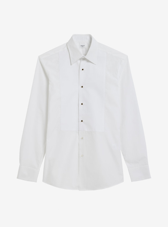 Shirt Poplin Plain White