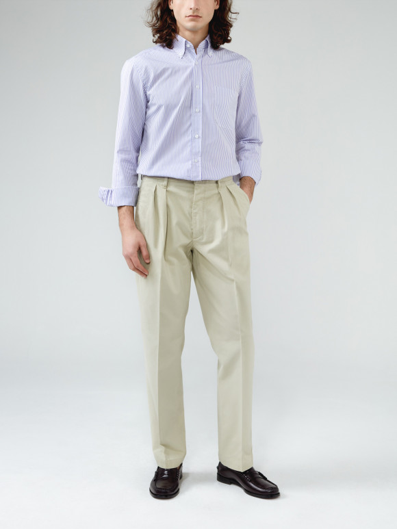 Beige Chino with pleats