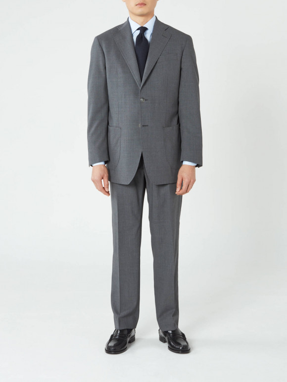 Classic Unlined Grey Suit