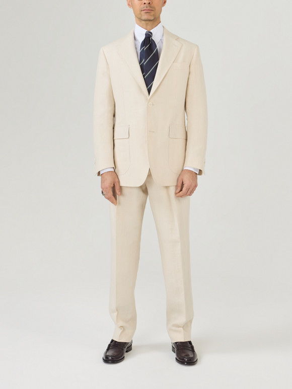 Cream Linen Suit