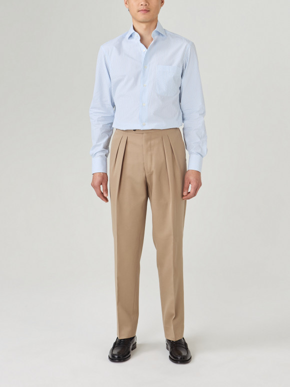 Beige Wool Pants