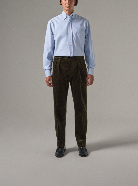 Olive Corduroy Trousers