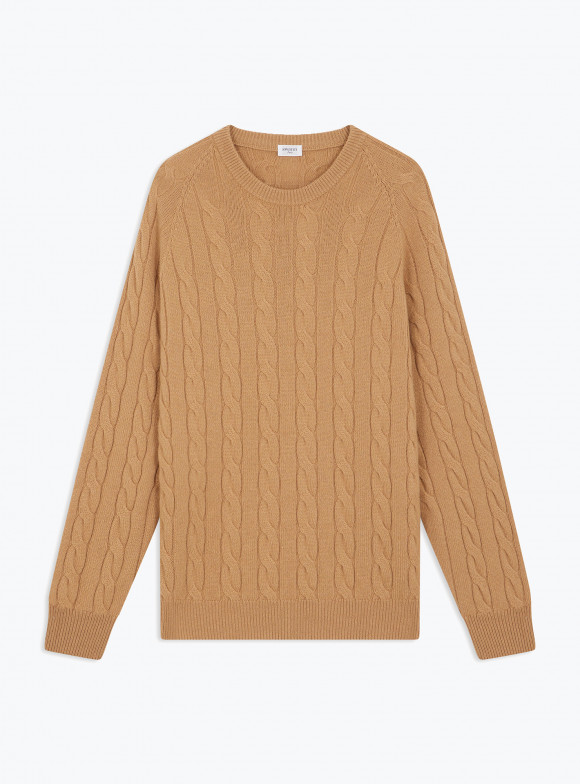 Camel Round Neck Pullover