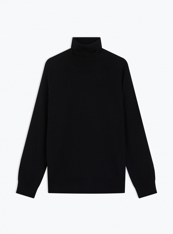 Black Roll Neck Pullover