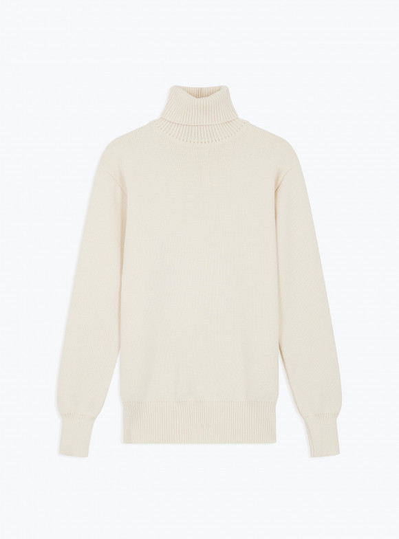 Off-White Roll Neck Pullover