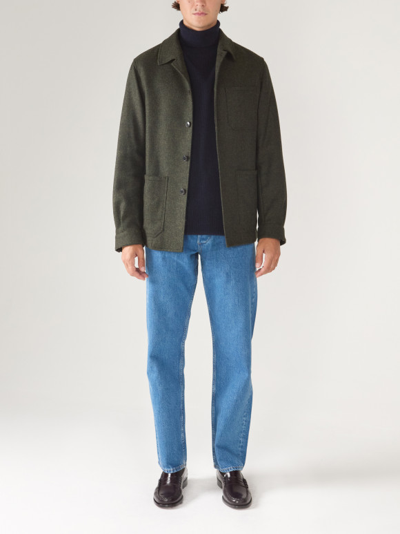 Green Tweed Work Jacket