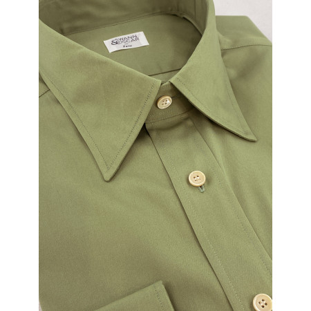 Green Poplin Shirt