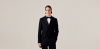 Black Linen Double Breasted Tuxedo