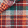 Twill Check Pattern Orange Bordeaux