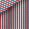 Poplin Stripes Green Red