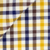 Twill Check Pattern Blue Orange