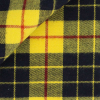 Yellow Black Check Pattern Twill