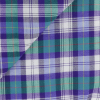 Poplin Check Pattern Green Purple