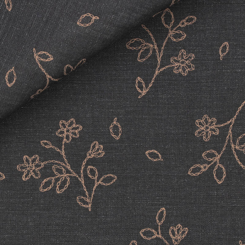 Linen Pattern Beige Brown