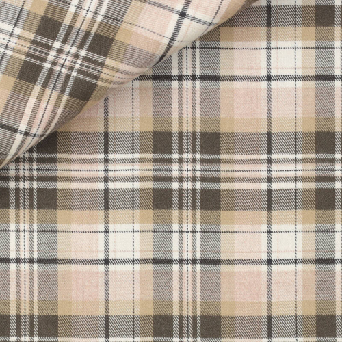 Twill Check Pattern Green Beige