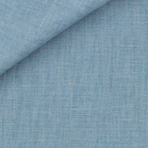 Chambray Linen Plain Blue