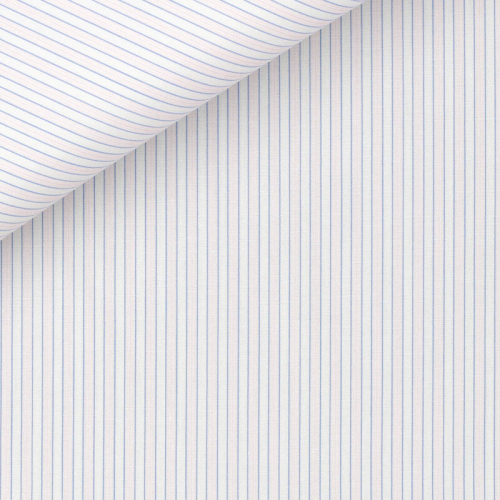 Poplin Stripes Blue Pink
