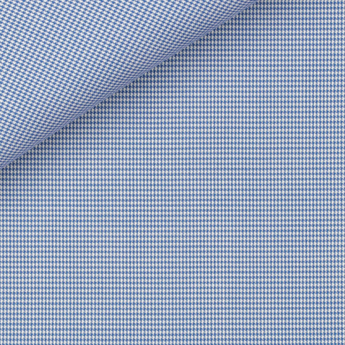 Twill Houndstooth Blue
