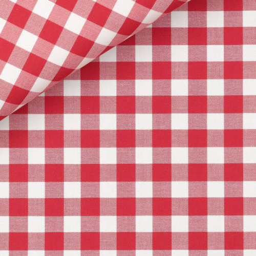 Twill Check Pattern Red
