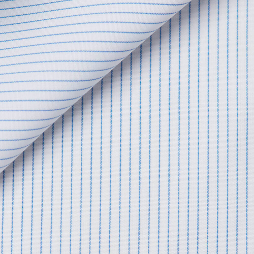 Blue Stripes Poplin (easy care)