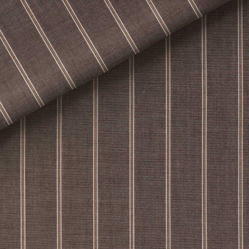 Poplin Stripes Brown Orange