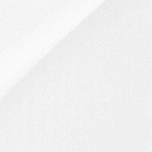 Herringbone Plain White