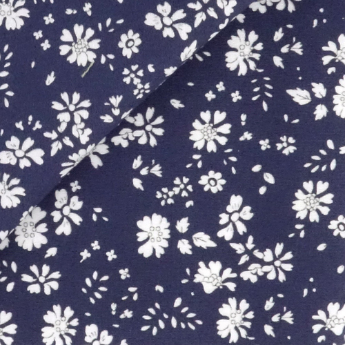 Blue Pattern Poplin