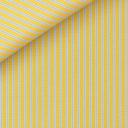 Poplin Stripes Blue Yellow