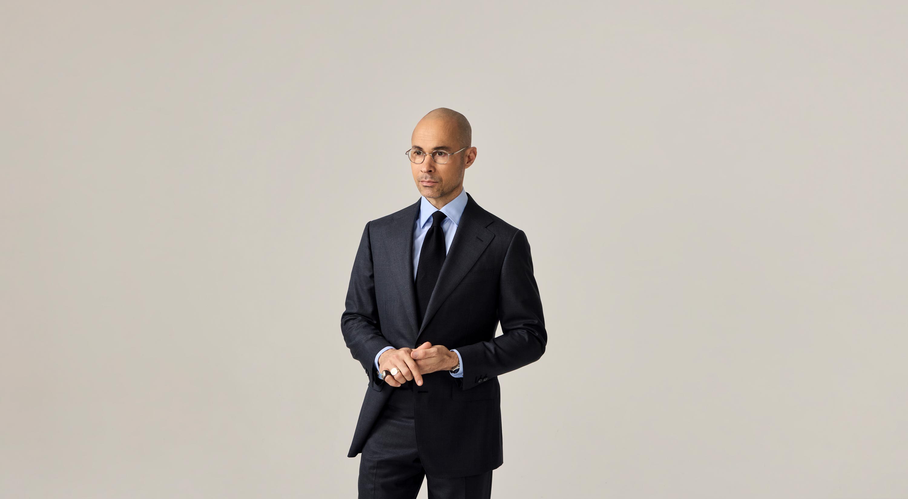 The grey suit, fully canvassed