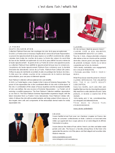 Air France Magazine - tailoring