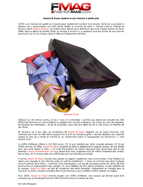 Magazine FashionMag.Com - Chemises Paris