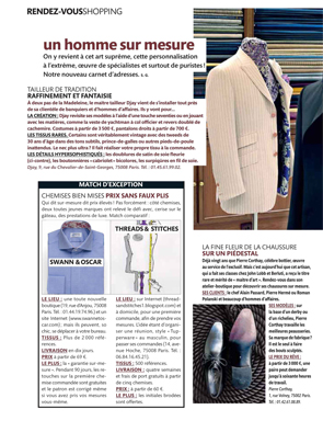 Magazine Figaro Madame - Chemises pour homme