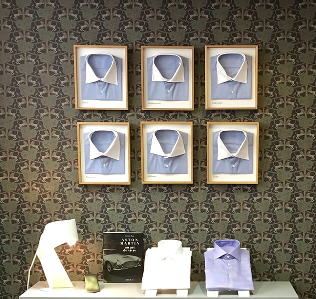 Made-to-measure shirt collars