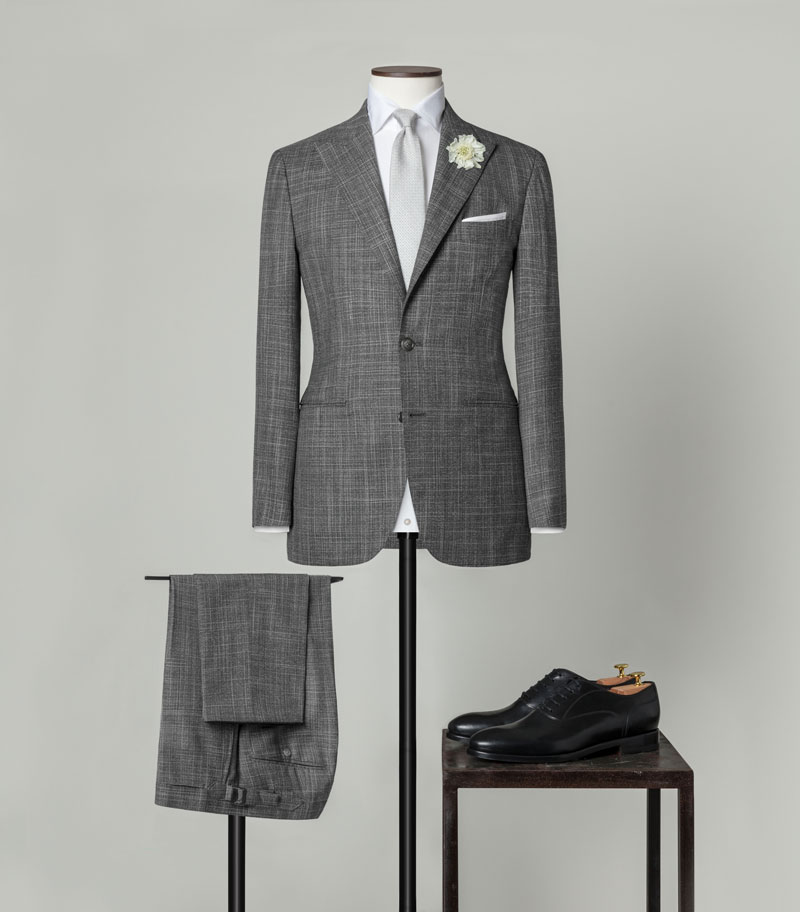 Linen wedding suit