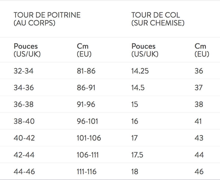 Shirt Size Guide
