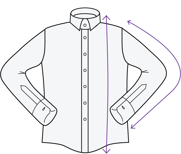 Shirt sleeve and back length