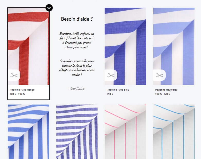 Choosing the fabric